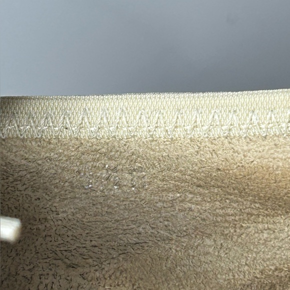 Sesto Meucci Leather Metallic Gold Lace Up Sneakers with Dark Stripes - Picture 16 of 16